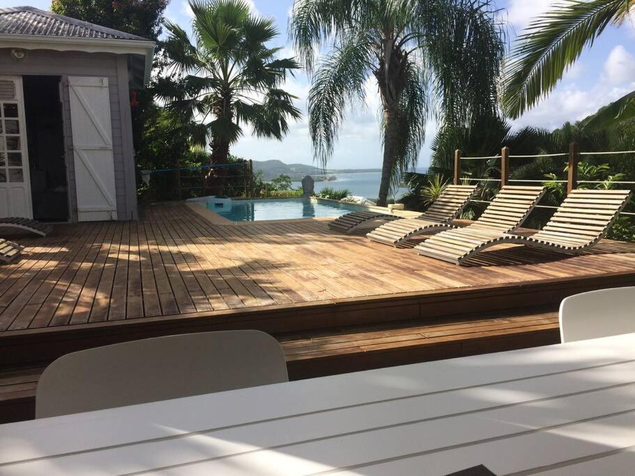 La Charmante Villa Coco Avec Magnifique Vue Mer Le Marin المظهر الخارجي الصورة