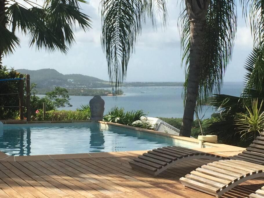 La Charmante Villa Coco Avec Magnifique Vue Mer Le Marin المظهر الخارجي الصورة